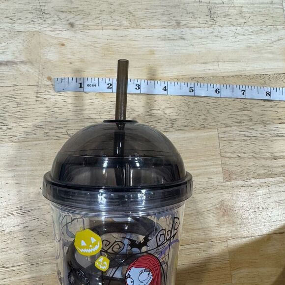 Disney Nightmare Before Christmas Cup Jack Zero Sally Dometop Light Up Straw GUC - Picture 9 of 12